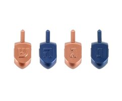 Dreidels goud en blauw