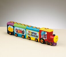 Chanoekia trein hand geschilderd ceramisch