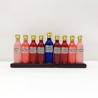 Chanoekia hand-geschilder ceramisch wijnflesjes