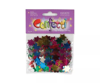 Confetti (davidster, veelkleurig)