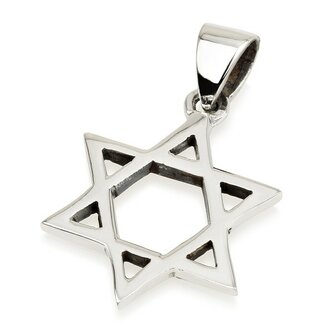 Hanger Davidster  Silver