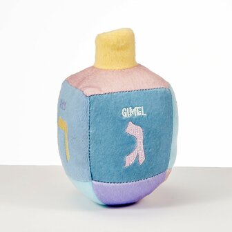 Pluche dreidel met muziek