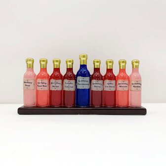 Chanoekia hand-geschilder ceramisch wijnflesjes