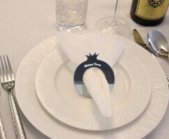 Servetring 'granaatappel' (zilverkleurig